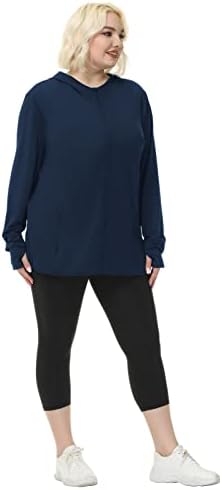 חנה ניקול לנשים UPF 50+ ז'קט הגנה מפני שמש בתוספת גודל גודל קל משקל קילוד קירור חולצת שמש חיצונית