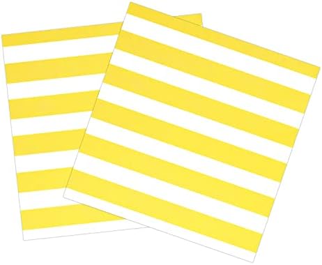מפיות מסיבת נייר חד פעמיות של יומוול צהוב משבצות 60 רוזן