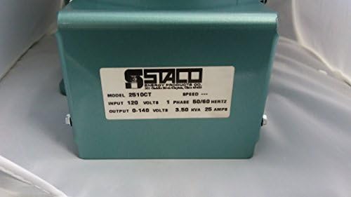 STACO 25 AMP משתנה משתנה Autotransformer, 2510CT, 120VAC קלט