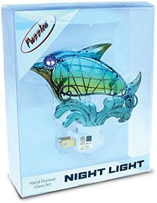 מבולבל משתלת לילה אורות דולפין & מגבר; סוסון ים לחבר אור, 2 עמיד אנרגיה יעיל דקורטיבי נייד שקע מנורת ידני על & מגבר;
