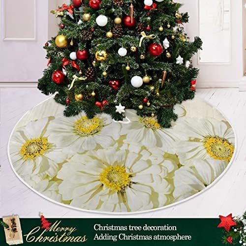 פרחי חיננית של Oarencol קמומיל חצאית עץ חג המולד 36 אינץ
