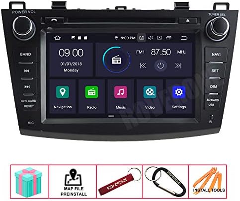 Roverone Android System Car נגן DVD עבור Mazda 3 2010 2011 2012 עם Autoradio GPS Navigation Radio Radio Stereo