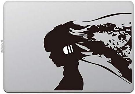 חנות חביבה MacBook Air/Pro 13 מדבקת MacBook Music Music Silhouette Black M645