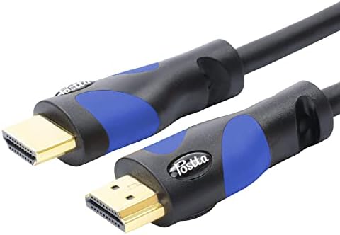 Postta HDMI כבל HDMI 2.0V תמיכה 4K 2160p, 1080p, 3D, החזרת שמע ו- Ethernet - 1 חבילה