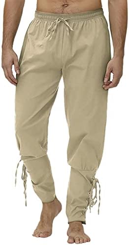 מכנסי תלבושות Miashui M מכנסיים קרסול שרוול סולידי עם מכנסי הגברים של הגברים ג'ין חתוך ישר מכנסיים גברים