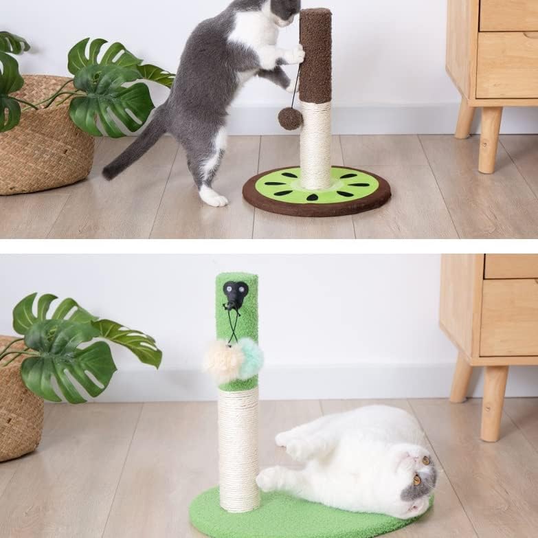 מגרד מוט עץ כיף סיסל הודעה שריטה מגדל מושך כדור קפיצת לשחק צעצוע לחיות מחמד חתלתול טיפוס מסגרת לחתולים