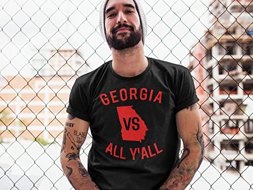 ג'ורג'יה לעומת כל החולצות של החולצות של חולצות כדורגל של GA Bulldogs לנשים וגברים מכללת טריקו