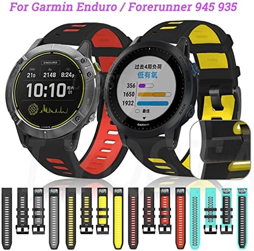 Haodee 22 ממ 26 ממ צמיד עבור Garmin Forerunner 945 935 Fenix ​​5 Plus 6 6x Silicone Smart Watch להקה לצמיד Garmin Endureo
