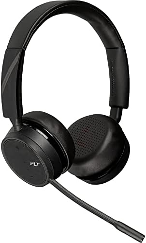 Plantronics - Voyager 4220 UC USB -A - אוזניות האוזן הכפולה של Bluetooth - התחבר למחשב, Mac, וטלפון שולחן - ביטול