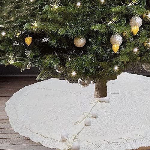 מוצרי קישוט חג המולד של XCYWL חצאית עץ חג המולד סרוגה