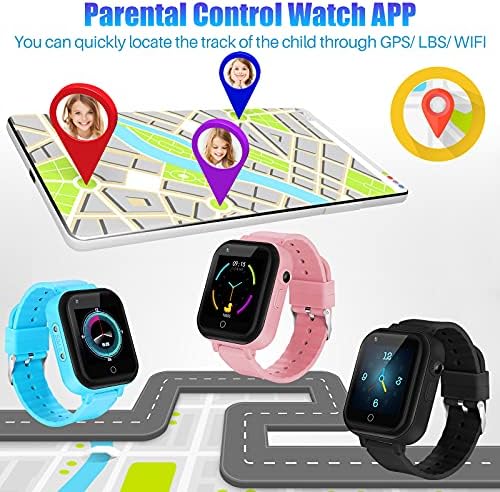 LiveGo 4G Kids Smartwatch-Smartwatch לילדים עם גשש GPS וקוראים לעמידה במים, שעון טלפון סלולרי לגיל 3-15 בנות בנות חכמים שעונים