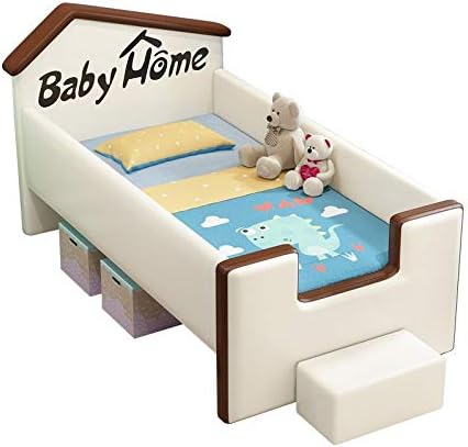 Anncus מיטת ילדים מצוירת בהתאמה אישית אירופית - מיטת עור לתינוק בסגנון - מיטת עור -