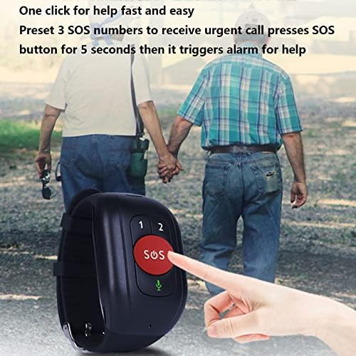 שעון חכם בכיר של Doodran עם זיהוי סתיו קשישים GPS מתקדמים חכמים מתקדמים מכשירי התראת סתיו לקשישים GPS מיקום גשש סתיו גלאי