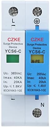 SJSW YCS6-C 1P+NPE 20-40KA AC SPD SPD SOLGER SOLGER SOLECTOR Protector הגנה על מכשיר מעצר מתח נמוך