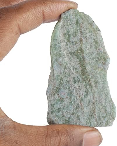 Gemhub סלע טבעי גולמי RAOG ROUS RUBY ZOISITE 431.60 סמק אבן חן טבעית רובי זואיזה רופפת אבן חן לתכשיטים