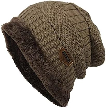 כובע כפפת גולגולת חמה סרוגה סרוגה כובע כובע גולגולת, כובעים רחבים גדול