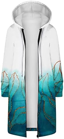 קפוצ'ונים מזדמנים לנשים קפוצ'ונים ארוכים טוניקה סווטשירטים מעילים אופנה בתוספת קפוצ'ון בגודל עם כיסים