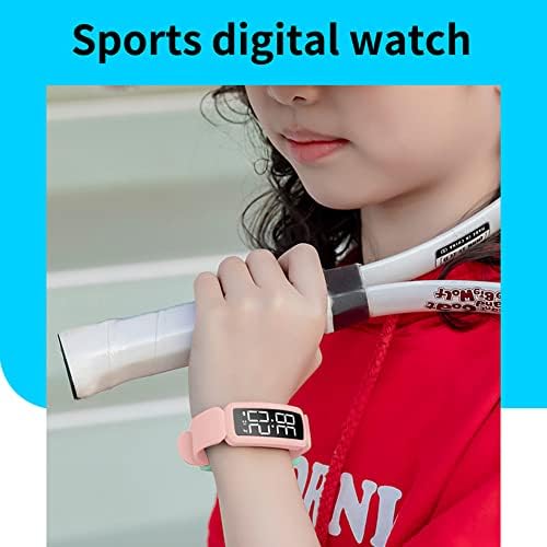 חדש עמיד למים ספורט דיגיטלי שעון, שעון מעורר מד צעדים שעון עם קלוריות, כושר עוקבים אור חכם שעון,תלמיד שעון עבור בנות בני נוער