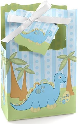 דינוזאור לתינוק - מקלחת לתינוקות או קופסאות לטובת מסיבת יום הולדת - סט של 12