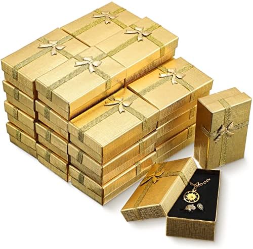 קנינג 72 יחידות סט קופסאות מתנות תכשיטים קופסאות מתנה בתפזורת קופסאות תכשיטים מקרטון אריזות קופסאות מתנה קטנות ריקות עם מכסים