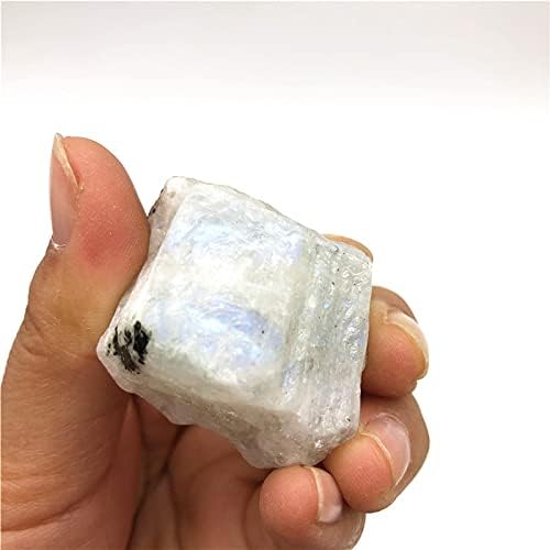 Shitou2231 1 pc נדיר טבעי לבן אבן ירח אבן גביש גביש אבן סלע רייקי דגימה ריפוי אוסף גולמי אוסף ריפוי אבני ריפוי