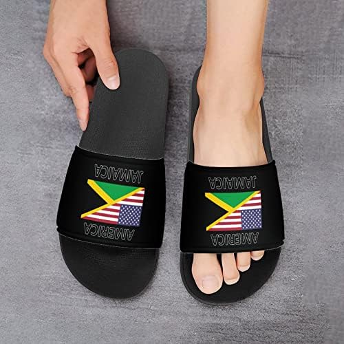 אמריקה ג ' מייקה דגל בית סנדלי החלקה בוהן פתוח נעלי בית עיסוי מקלחת ספא אמבטיה