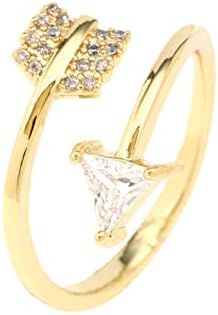 2023 טבעת מתנה יצירתית פרפר פתיחת אהבת טבעת נשי בכיר מדד אצבע טבעת מתכוונן גודל טבעת יומי ללבוש גודל 5 טבעות לנשים