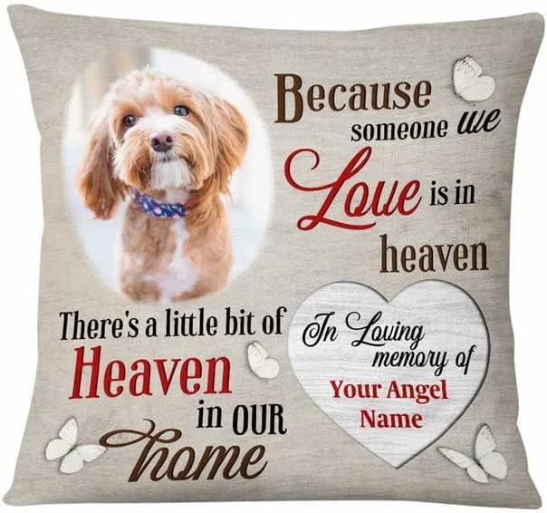 אישית שמים בבית כרית תמונה מותאמת אישית כלב זיכרון כרית עבור כלב אמא אהדה מתנות עבור אובדן של כלב זיכרון מתנות