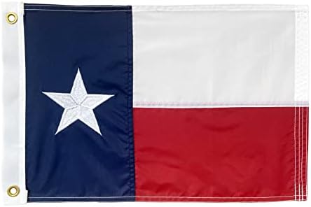 דגל טקסס דגל טקסס 12 אינץ '18 אינץ' דגלי מדינה רקום תפור דגלי סירה 210 ד אוקספורד ניילון