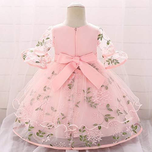 שמלת נערת פרחים שמלת שושבינה שמלת נסיכה פרחונית למסיבת תינוק יום הולדת יום הולדת שמלת שמלת ילדת נערת חתונה