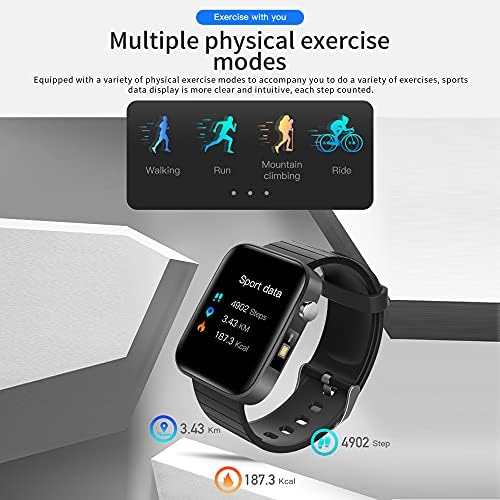 ספורט בריאות שעון חכם דופק לחץ דם לחץ דם חמצן צג פעילות גשש פעילות בלוטות 'שיחת תזכורת תזכורת כושר תואם ל- iOS Android