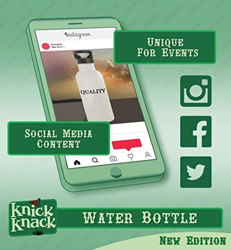 מתנות Knick Knack Herballal - בקבוק מים מפלדת אל חלד 20oz, כסף