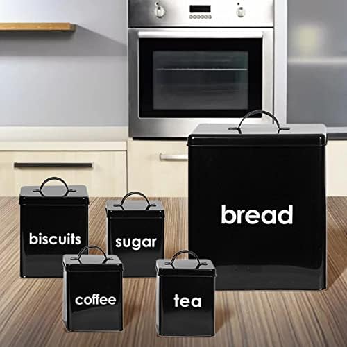 קריבס 5 יחידות גדול קיבולת לחם תיבת ומכל סט לחם סל עבור קפה צנצנות