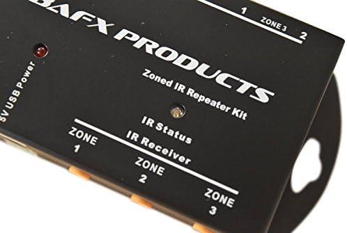 מוצרי BAFX - ערכת משחזר IR משולש Zone/ערכת מאריך שלט רחוק למכשירי שליטה אינפרא אדום