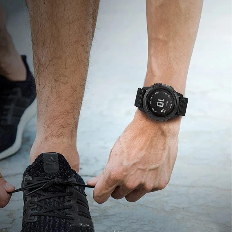 UMCNVV 26 22 ממ סרוג רצועת שעון סרוגה עבור Garmin Enduro fenix 7 7x 6 6x pro 5x 5 3HR MK1 935 945 S60 Smart Watch צמיד כף
