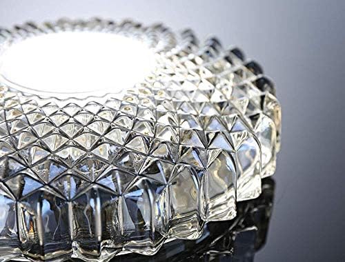 Xuxuwa Home Criftal Crystal עגול עגול זכוכית קפה צבע מאפרה רטרו סלון מאפרה