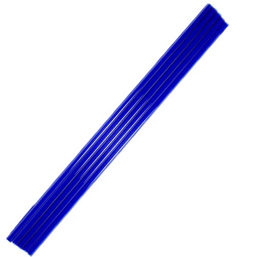Deschem 5 pcs 300 ממ צבע כחול בורוסיליקט צינור זכוכית OD = מזהה 10 ממ = 7 ממ 1.5 ממ thcik