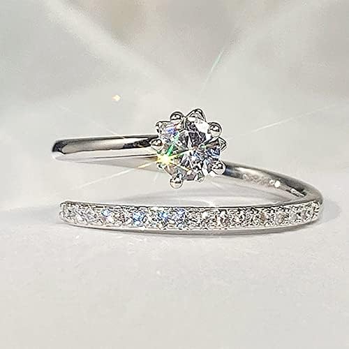 טבעת נחש מתחת לגיל 5 דולר טבעת זירקון סט מיקרו לנשים תכשיטי אופנה טבעות אביזרים פופולריים לבני נוער חבילות טבעות