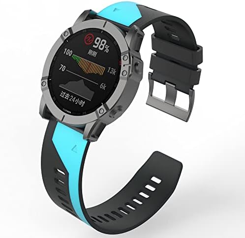 Puryn 26 22 ממ מתאים מהיר שעון שעון עבור Garmin Fenix ​​6x 6 Pro 5x 5 פלוס 3 HR 935 רצועות Enduro Silicone Easyfit מהיר