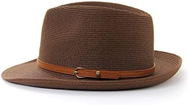 טיאלארט קש פדורה שמש כובע לגברים ונשים רחב ברים קיץ חוף קש חיצוני קובני טרילבי כובע