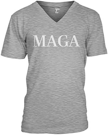 MAGA-הפוך את אמריקה לגדול שוב טראמפ יוניסקס V-Neck חולצת טריקו