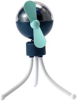 מאוורר קליפ עם TR גמיש 360 ° Clip usb שקט סיבוב על מאוורר עם מנורת הקרנה צבעונית עם 3 מהירות למשרד נסיעות R