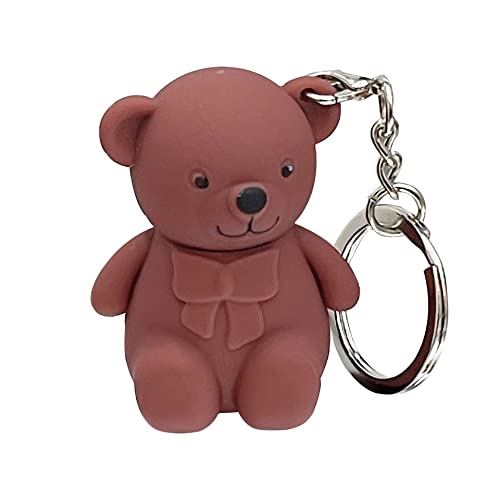 אנרוי 2 ב 1 מחזיק מפתחות דוב שפתיים בוץ שפתון ערכת, מחזיק מפתחות דוב שפתיים בוץ, עמיד למים לאורך זמן דוב שפתיים