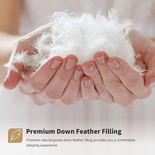 DWR Premium Feather Down Down Force Smuvet Insert - כיסוי כותנה, משקל בינוני לכל מצעי העונה