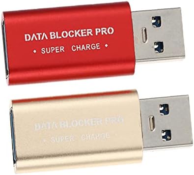 Solustre 2PCS חוסם נתונים מתאם USB מתאם USB Charger