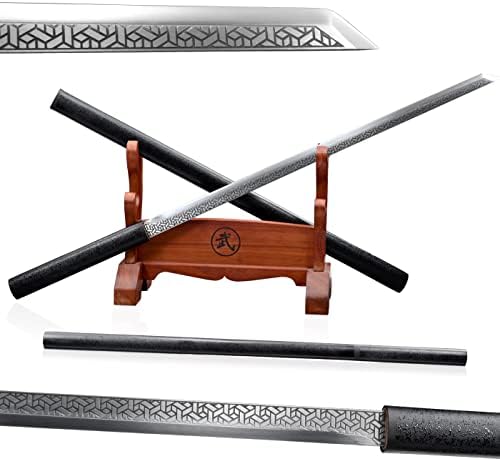 דפוס גיאומטריה של סכין מתנה של עץ עץ עץ עגול סכינים מגניבים הגנה עצמית טנגדאו קטאנה סמוראי חרב אנימה
