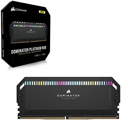 Corsair Dominator Platinum RGB DDR5 RAM 32GB 6000MHz CL36 Intel XMP ICUE זיכרון מחשב תואם - שחור
