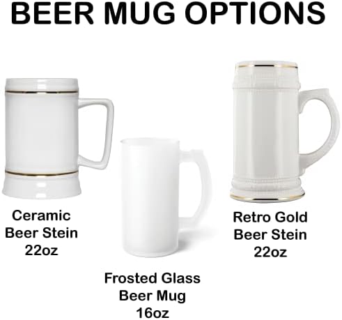 יש לי משחק מילים איכותי Koala Tea Beer Stein Mug 22oz, ספל בירה ייחודי בצבע זהב, ספל בירה אספני, ספל בירה קרמיקה Big