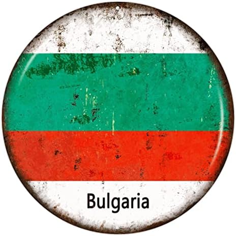 דגל בולגריה שלט ברוך הבא דלת כניסה בולגריה שלט מתכת פטריוטי תפאורה קאנטרי מזכרות קיר בהתאמה אישית של חווה קיר