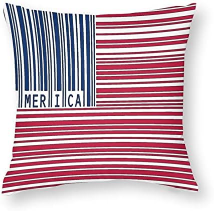 סט דגל אמריקאי סט ישר של 2 כריות זריקה מכסה כרית כרית מרובעת לכרית כרית לספה ספה דקורטיבית מכונית חדר שינה